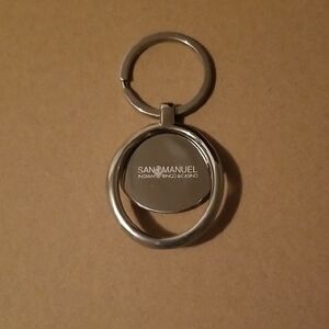 Goldtone Keychain with San Manuel Logo